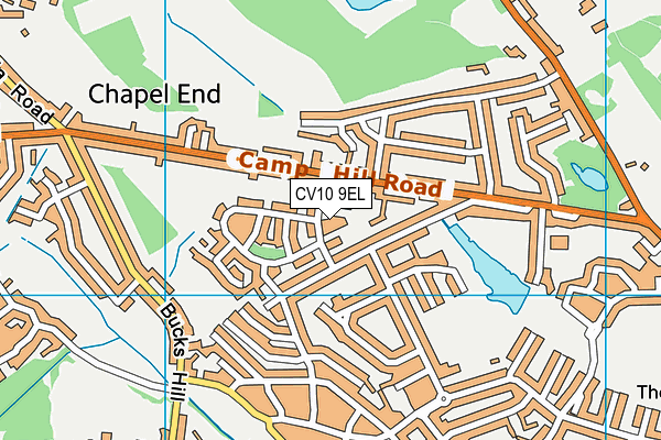 CV10 9EL map - OS VectorMap District (Ordnance Survey)