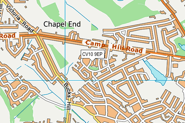 CV10 9EP map - OS VectorMap District (Ordnance Survey)