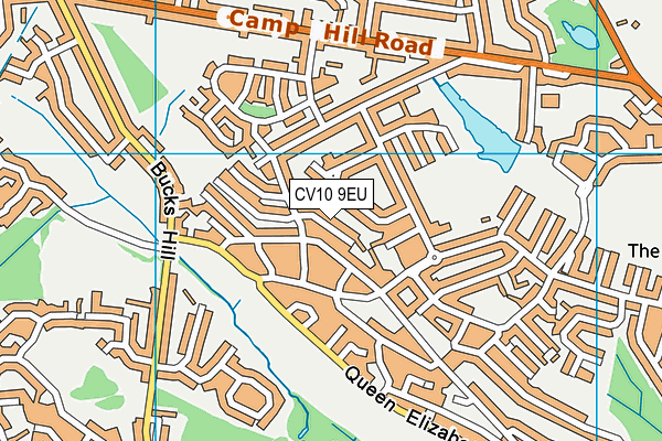 CV10 9EU map - OS VectorMap District (Ordnance Survey)