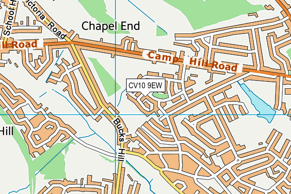 CV10 9EW map - OS VectorMap District (Ordnance Survey)