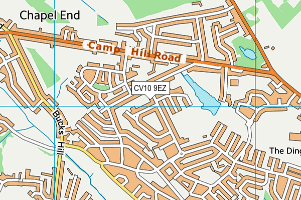 CV10 9EZ map - OS VectorMap District (Ordnance Survey)