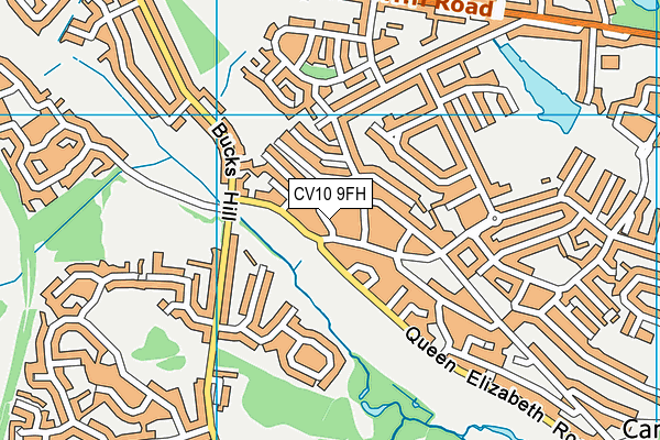 CV10 9FH map - OS VectorMap District (Ordnance Survey)