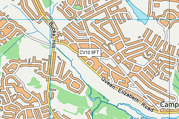 CV10 9FT map - OS VectorMap District (Ordnance Survey)