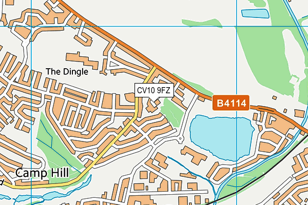 CV10 9FZ map - OS VectorMap District (Ordnance Survey)