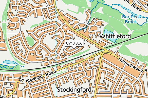 CV10 9JA map - OS VectorMap District (Ordnance Survey)