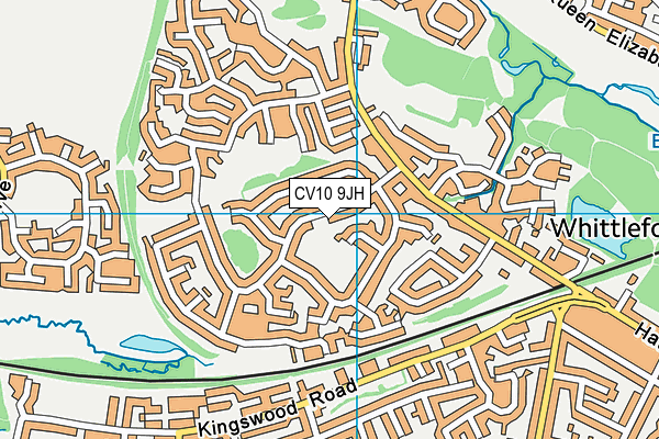 CV10 9JH map - OS VectorMap District (Ordnance Survey)