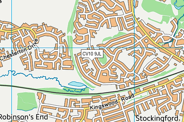 CV10 9JL map - OS VectorMap District (Ordnance Survey)