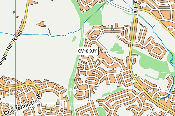 CV10 9JY map - OS VectorMap District (Ordnance Survey)