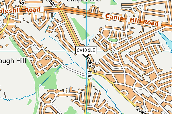 CV10 9LE map - OS VectorMap District (Ordnance Survey)