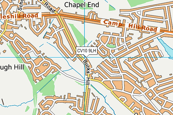 CV10 9LH map - OS VectorMap District (Ordnance Survey)