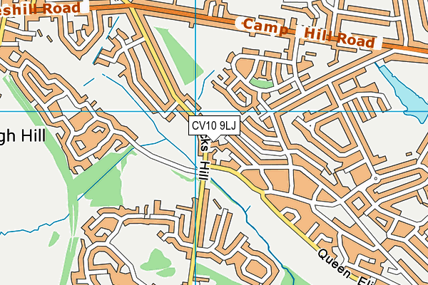 CV10 9LJ map - OS VectorMap District (Ordnance Survey)