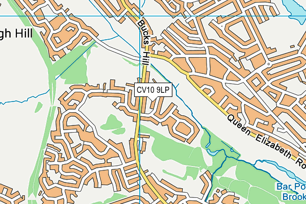 CV10 9LP map - OS VectorMap District (Ordnance Survey)