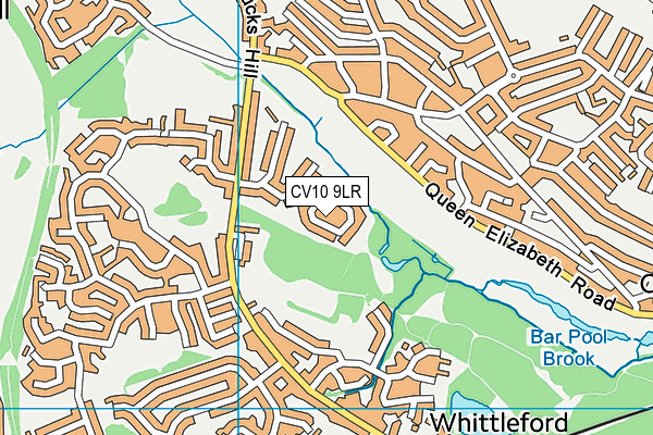 CV10 9LR map - OS VectorMap District (Ordnance Survey)