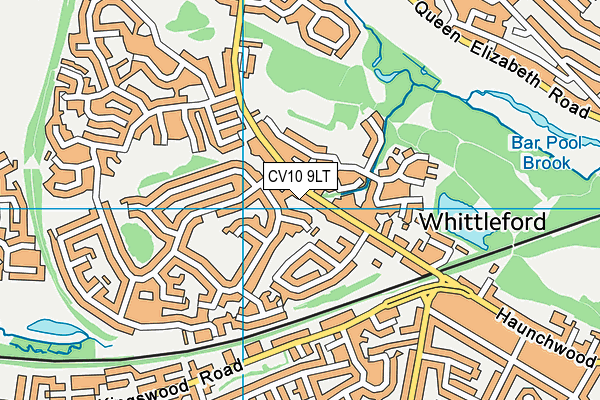 CV10 9LT map - OS VectorMap District (Ordnance Survey)