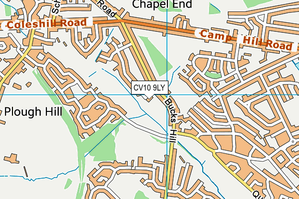 CV10 9LY map - OS VectorMap District (Ordnance Survey)