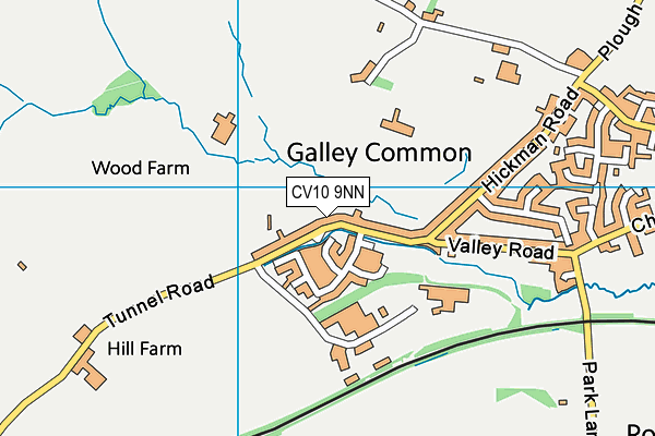 CV10 9NN map - OS VectorMap District (Ordnance Survey)