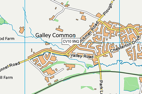 CV10 9NQ map - OS VectorMap District (Ordnance Survey)