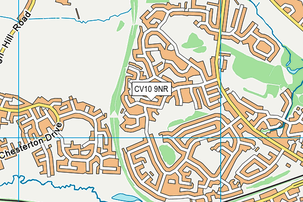 CV10 9NR map - OS VectorMap District (Ordnance Survey)