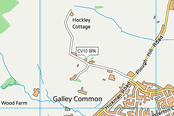 CV10 9PA map - OS VectorMap District (Ordnance Survey)