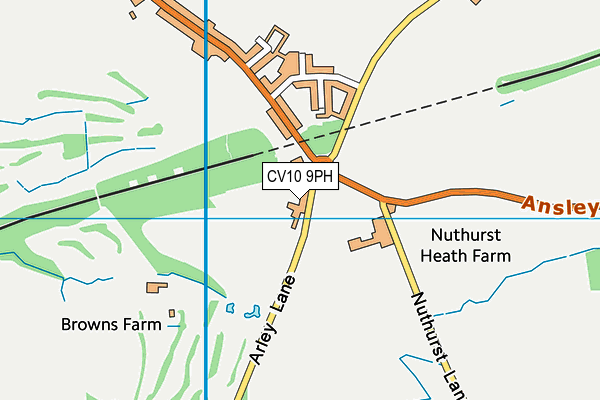 CV10 9PH map - OS VectorMap District (Ordnance Survey)