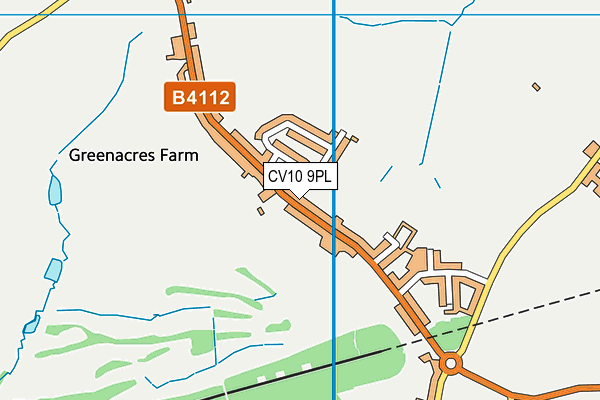 CV10 9PL map - OS VectorMap District (Ordnance Survey)