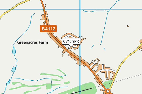 CV10 9PR map - OS VectorMap District (Ordnance Survey)