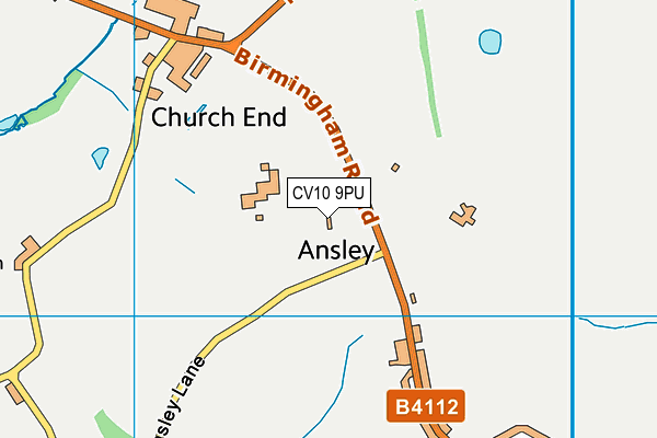 CV10 9PU map - OS VectorMap District (Ordnance Survey)