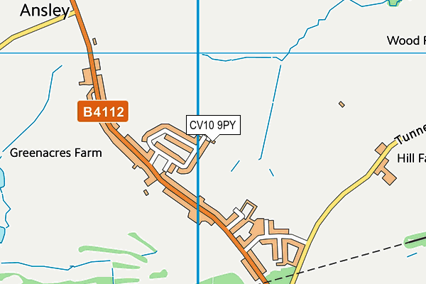 CV10 9PY map - OS VectorMap District (Ordnance Survey)