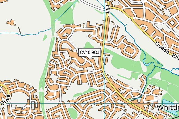 CV10 9QJ map - OS VectorMap District (Ordnance Survey)