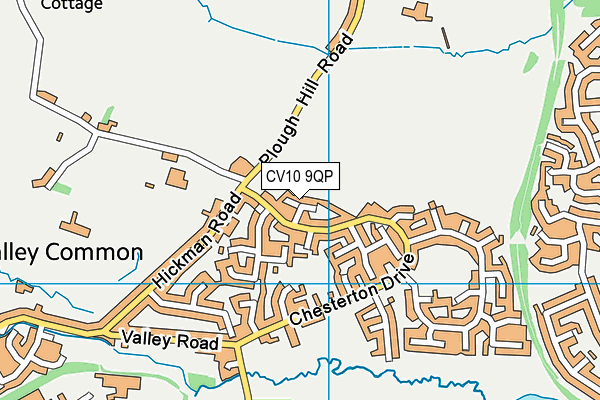 CV10 9QP map - OS VectorMap District (Ordnance Survey)