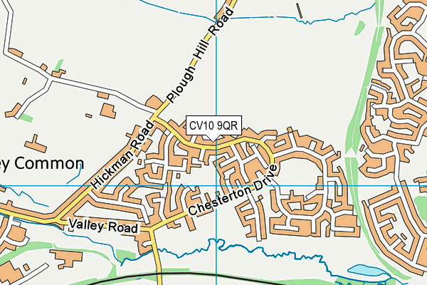 CV10 9QR map - OS VectorMap District (Ordnance Survey)