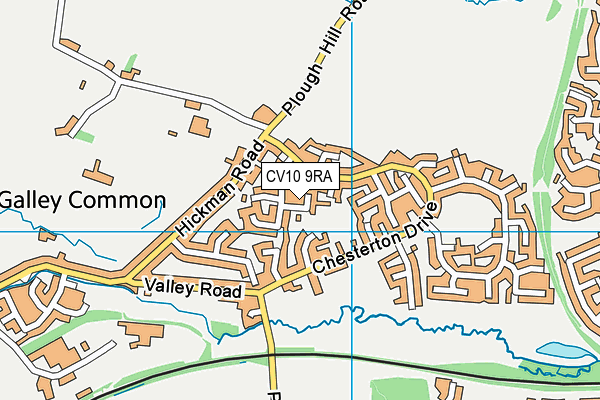 CV10 9RA map - OS VectorMap District (Ordnance Survey)