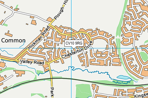 CV10 9RG map - OS VectorMap District (Ordnance Survey)