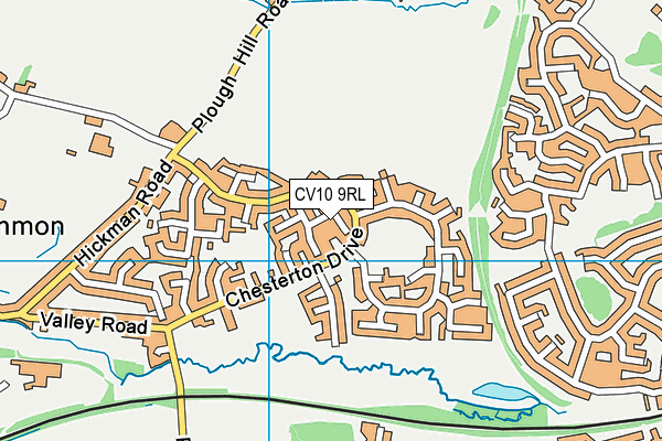 CV10 9RL map - OS VectorMap District (Ordnance Survey)