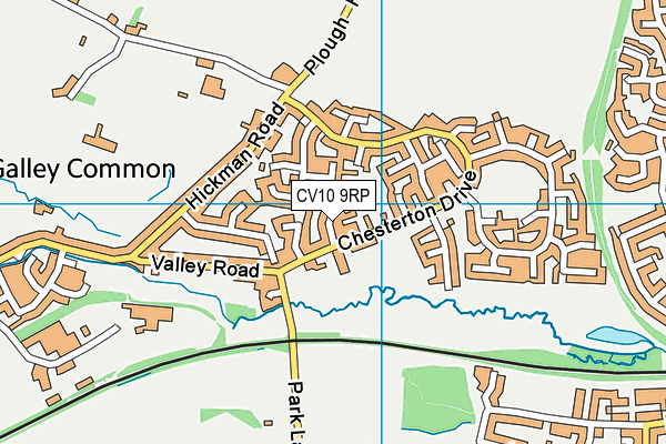 CV10 9RP map - OS VectorMap District (Ordnance Survey)
