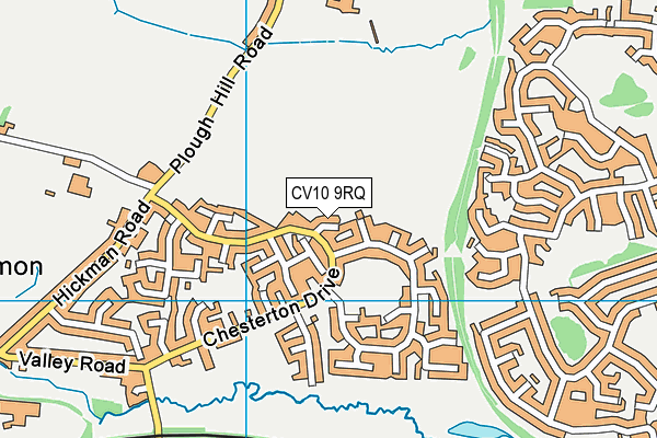 CV10 9RQ map - OS VectorMap District (Ordnance Survey)