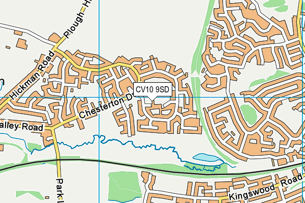 CV10 9SD map - OS VectorMap District (Ordnance Survey)