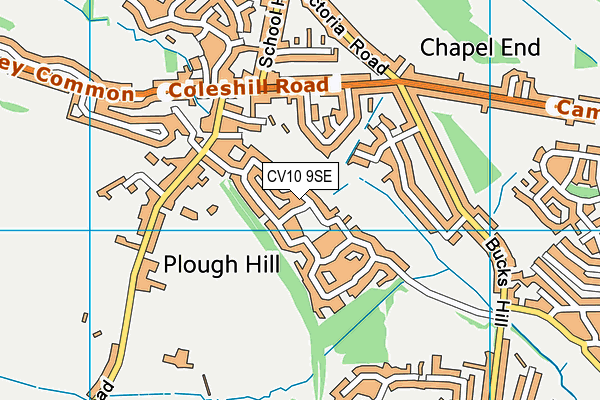 CV10 9SE map - OS VectorMap District (Ordnance Survey)