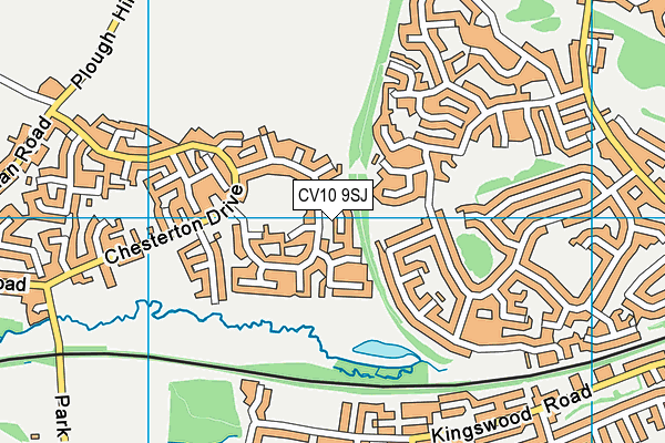 CV10 9SJ map - OS VectorMap District (Ordnance Survey)