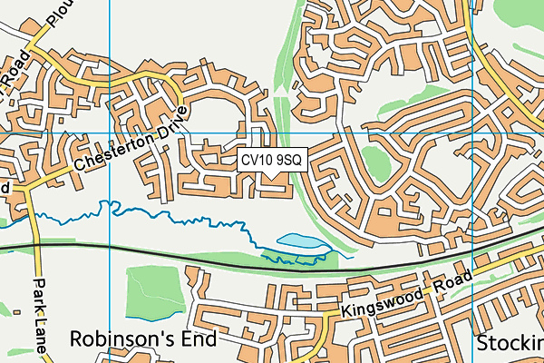 CV10 9SQ map - OS VectorMap District (Ordnance Survey)