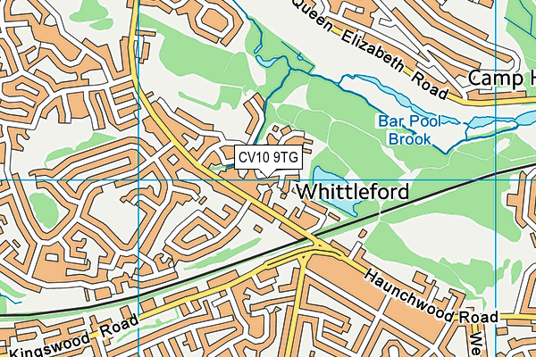 CV10 9TG map - OS VectorMap District (Ordnance Survey)