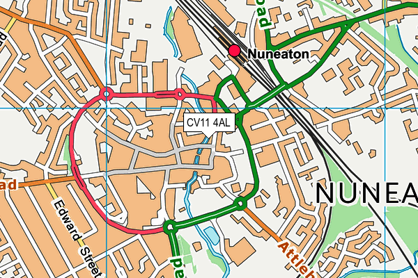 CV11 4AL map - OS VectorMap District (Ordnance Survey)