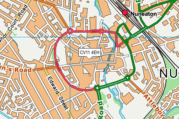 CV11 4EH map - OS VectorMap District (Ordnance Survey)