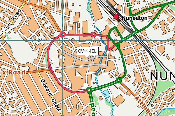 CV11 4EL map - OS VectorMap District (Ordnance Survey)