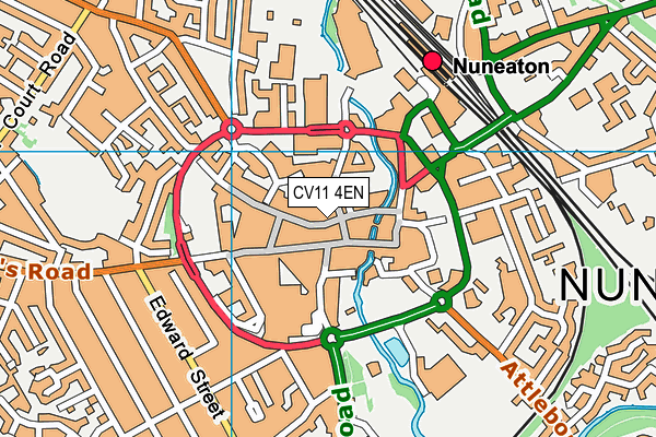 CV11 4EN map - OS VectorMap District (Ordnance Survey)