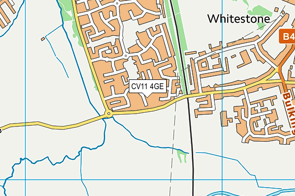 CV11 4GE map - OS VectorMap District (Ordnance Survey)