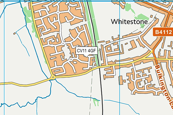 CV11 4GF map - OS VectorMap District (Ordnance Survey)