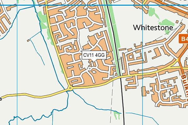 CV11 4GG map - OS VectorMap District (Ordnance Survey)