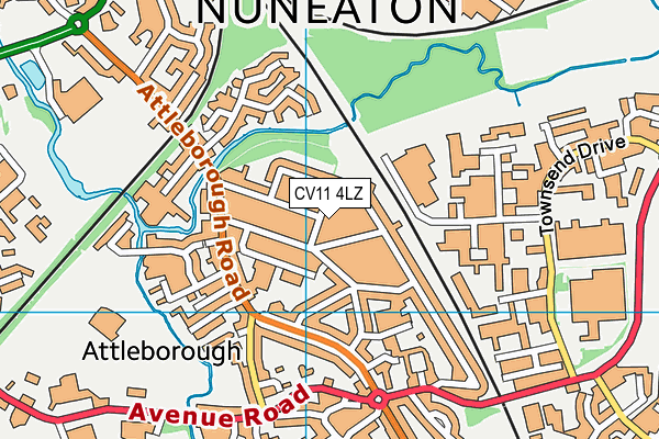 CV11 4LZ map - OS VectorMap District (Ordnance Survey)