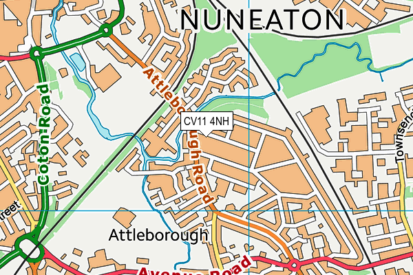 CV11 4NH map - OS VectorMap District (Ordnance Survey)